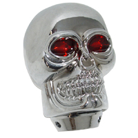 Skull Gear Shift Knob, Chrome, Universal