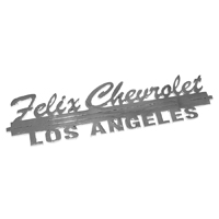Chevrolet Dealer Emblems, Felix Los Angeles, Polished Stainless Steel, Adhesive Backed