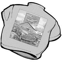 Truck Shop T-Shirt, Mural, Ash, Large