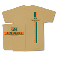 T-Shirt, GM Accessories, Tan, Large