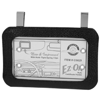 EZ-ON Autop Registration Holder, Mounts to Sunvisor