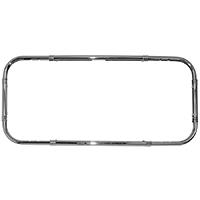 40-55 License Plate Frame, California Style, Chrome