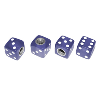 Valve Stem Caps-Purple Dice