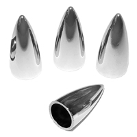 Valve Stem Caps, Chrome Bullets, 4 pcs.