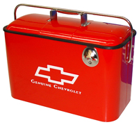 Ice Chest, Genuine Chevrolet, Red w/ White Details