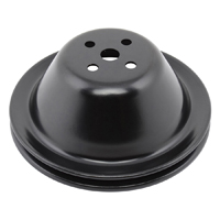 Black Water Pump Pulley, Short Small Block Single Groove