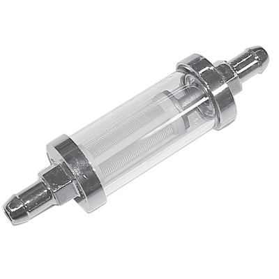 64-87 Chevelle / El Camino Chrome Inline Fuel Filter, 3/8