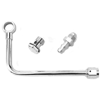 Edelbrock Fuel Inlet Kit, Chrome