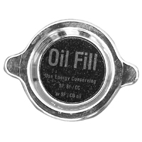 68-74 Chevrolet Full Size Car Chrome Oil Filter Cap w/Insert, Twist-On