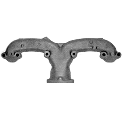 58-68 Chevrolet Small Block Car Ram Horn Exhaust Manifold, 2-1/2