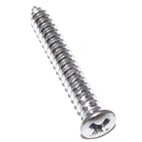 Chrome Screw, #8 x 1-1/4