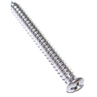 Chrome Screw, #8 x 1-3/4