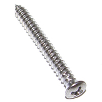 Chrome Screw, #8 x 1-1/2