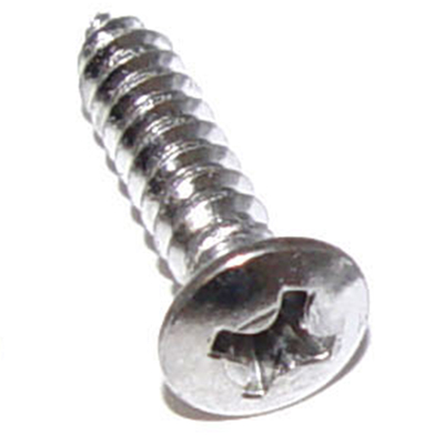 Chrome Screw, #8 x 3/4