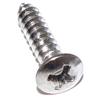 Chrome Screw, #8 x 3/4