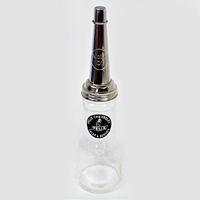Glass Motor Oil Bottle, Felix Chevrolet Sales & Service Decal