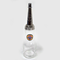 Glass Motor Oil Bottle, We Use Genuine Chevrolet Parts Decal
