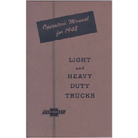 1948 Chevrolet Owners Manual