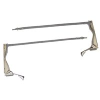 49-55 1st Series 1/2 Ton Gas Tank Strap & Hinge Bracket Set