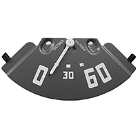 49-53 Chevrolet 52-53 GMC Oil Pressure Gauge, V8 Conversions, White Needle