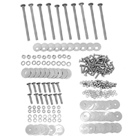 58-59 Bed Wood Bolt Kit, Fleetside Shortbed, Cadmium Plated