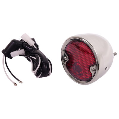 54-55 1st Series Tail Light Assembly, Stainless Steel Housing & Bezel, LH or RH