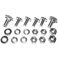 54-59 Rear License Plate & Bracket Bolt Kit