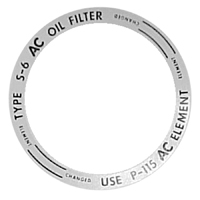 54-59 Oil Filter Can Decal, 6 Cyl. 5