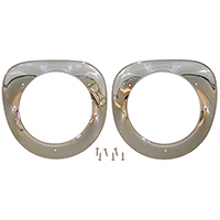 55-57 Headlight Bezels, Chrome
