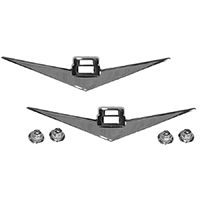 55-56 Front Fender Side Emblems, 