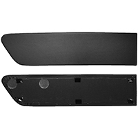 55-59 Door Panel Inserts, Vinyl, Black, Pair