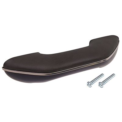 60-63 Arm Rest Black Vinyl w/ Black Base Ea.
