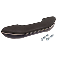 60-63 Arm Rest Black Vinyl w/ Black Base Ea.
