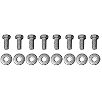 55-59 Seat Mounting Bolt Kit, Stainless Steel, 8 Pieces
