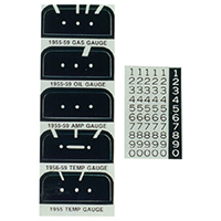 55-59 Chevrolet Dash Gauge Refacing Kit