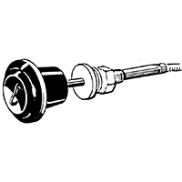 55-59 Choke Cable w/ Black Knob, 48