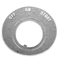 55-59 V8 Ignition Dial Face, Clear Lens w/ White Lettering