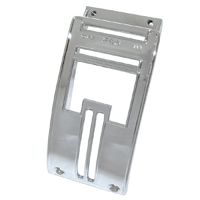 55-59 Chevrolet Heater Control Bezel, Deluxe Heaters, Chrome