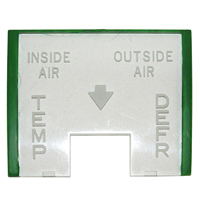 55-59 Chevrolet Heater Control Lens, Deluxe Heaters