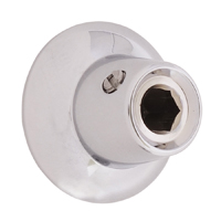 55-59 Windshield Wiper Switch Knob, Chrome w/o Washer Hose, Original Hex Hole