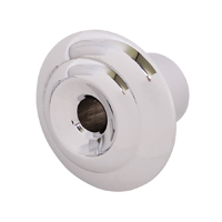 55-59 Windshield Wiper Switch Knob, Chrome w/ Washer Hole, Original Hex Hole