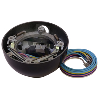 55 2nd-56 Turn Signal Bucket Assembly, w/ Turn Signal Switch, Black