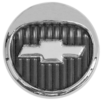 55-56 Stock Horn Cap, Chrome w/ Painted Details