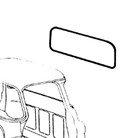 55-59 Rear Window Seal, Standard Cab