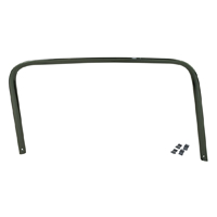 55-59 Door Window Frame Interior Garnish Molding, Black RH