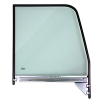 55-59 Side Window Assembly w/ Black Frame & Tinted Glass, RH