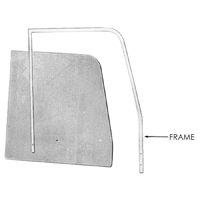 55-59 Door Glass Frame, Chrome, LH