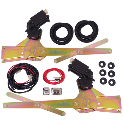 55-59 Chevrolet/GMC Truck Power Window Conversion Kit, for use with Vent Windows