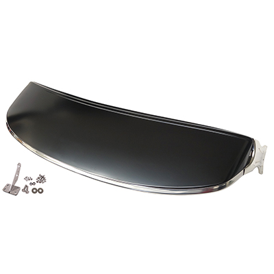 55-59 Chevrolet/GMC Truck Exterior Sunvisor, Deluxe with Stainless Steel Trim