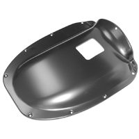 55-59 Transmission Floor Covers, 4-Speed, Metal